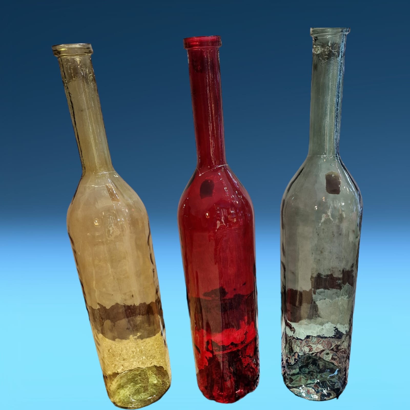Vaso in vetro riciclato bocciardato ambra Paradise - Home
