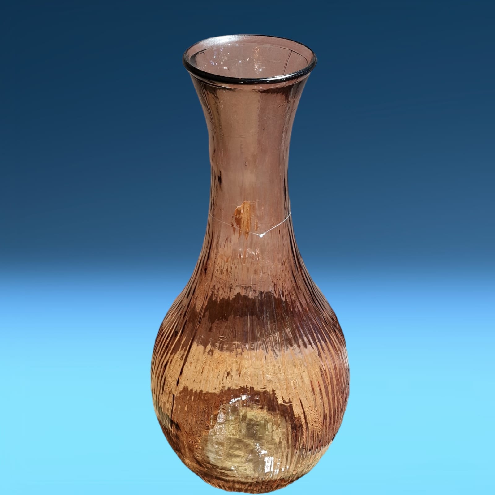 Sass & Belle - Vaso rotondo in vetro scanalato
