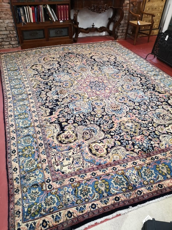 Grand Tapis Persan Fait Main - 2,52 X 1,62 M - Très Belle Affaire